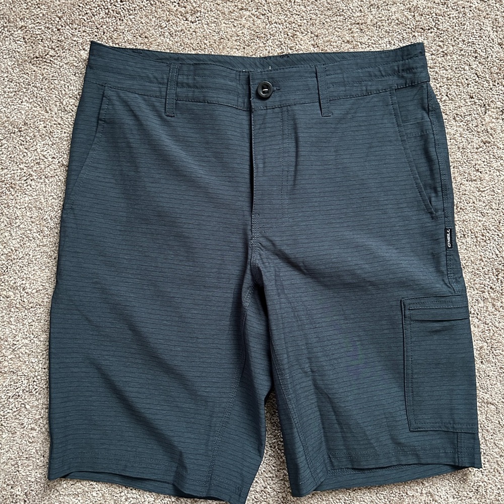 O'Neill Bluish-Black Cargo Shorts with Clean Tailored Design